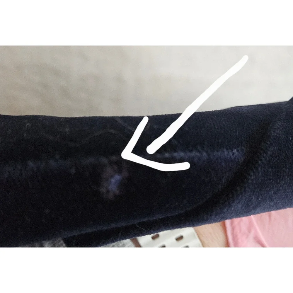 Vtg Lauren Ralph Lauren Sz4 Blue Velvet Blazer Gold Button Old Money Flawed #512 - Picture 12 of 12
